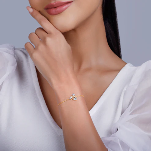 Gold Jasmine Diamond Bracelet - Image 2