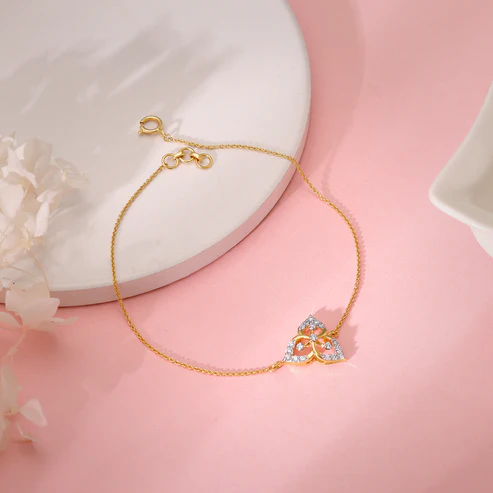 Gold Jasmine Diamond Bracelet - Image 3