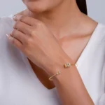 Gold Sway in Style Cuff Bracelet - Image 2