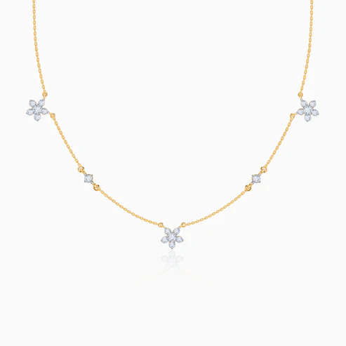 Gold Novae Diamond Necklace