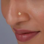 Gold Supernova Diamond Nose Pin - Image 2