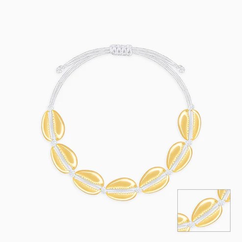 Golden Precious Cowry Anklet - Image 2