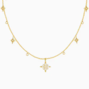 Golden Constellation Drop Necklace