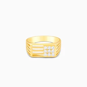 Golden Square in Rectangle Ring For Him
