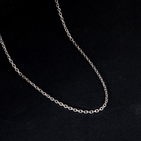 Silver Subtle Link Chain For Him - Image 4