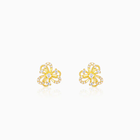 Golden Blóm Earrings