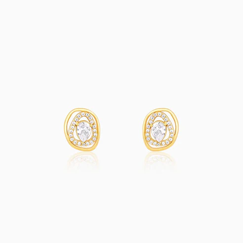 Golden Glittering Earrings - Image 2