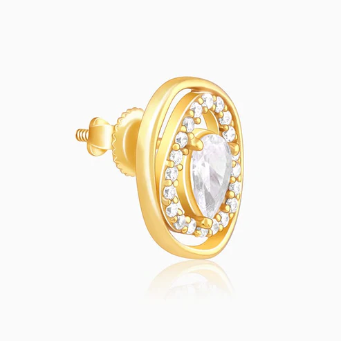 Golden Glittering Earrings - Image 4