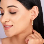 Golden Zirconium Moments Dangler Earrings - Image 3