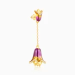 Golden Bell Mallow Bud Convertible Earrings - Image 6