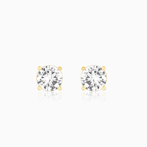 Golden Zircon Earrings - Image 2