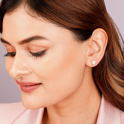 Golden Zircon Earrings - Image 3