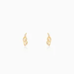 Golden Tiered Shine Earrings - Image 2