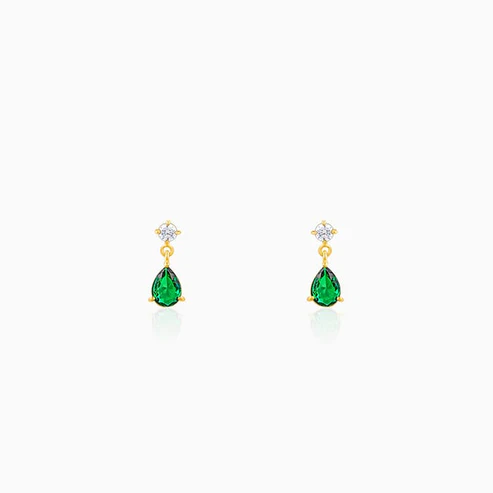 Golden Green Enigma Earrings - Image 2