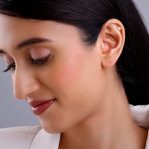 Anushka Sharma Golden Star Constellation Tiny Studs - Image 3