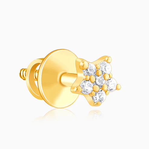 Anushka Sharma Golden Star Constellation Tiny Studs - Image 4