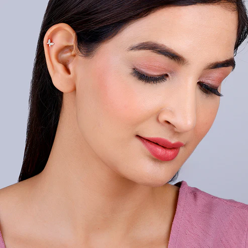 Golden Butterfly Tiny Studded Affair Earrings - Image 4