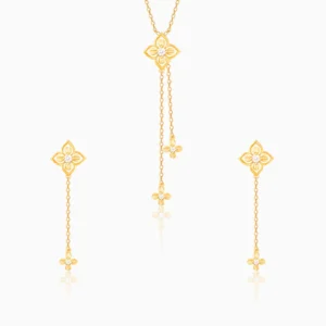 Golden Artsy Floral Set