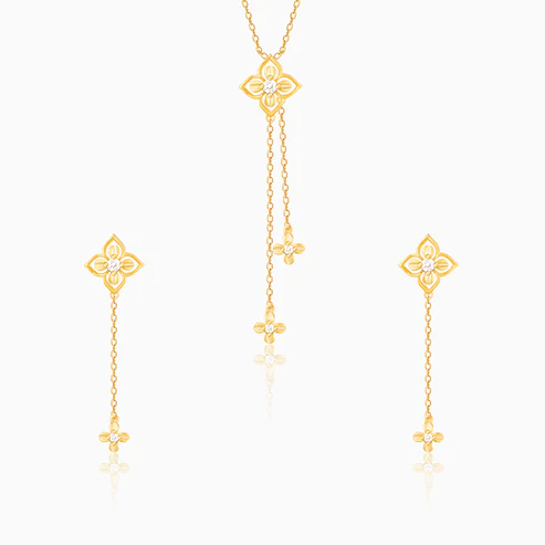 Golden Artsy Floral Set